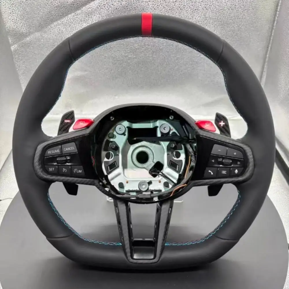 Фото Прямые продажи с завода: спортивный кожаный руль для BMW G-серии M3 M4 M5 M6 X3 X5 X6 G01 G12 G20 G29 G30 G35 G37 G80 G82 №1