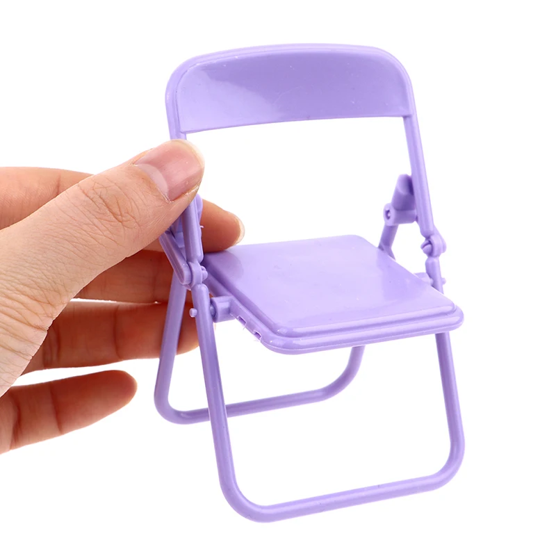 

1 шт. ярких цветов Φ 1:12 миниатюрное кресло-стул для кукольного домика складное кресло модель мебели аксессуары для кукольного домика