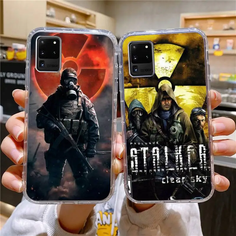 

S-Stalker Clear Sky Phone Case For Samsung Galaxy S10 S10e A70 Edge S22 S23 Plus Ultra Note10 Transparent Cove