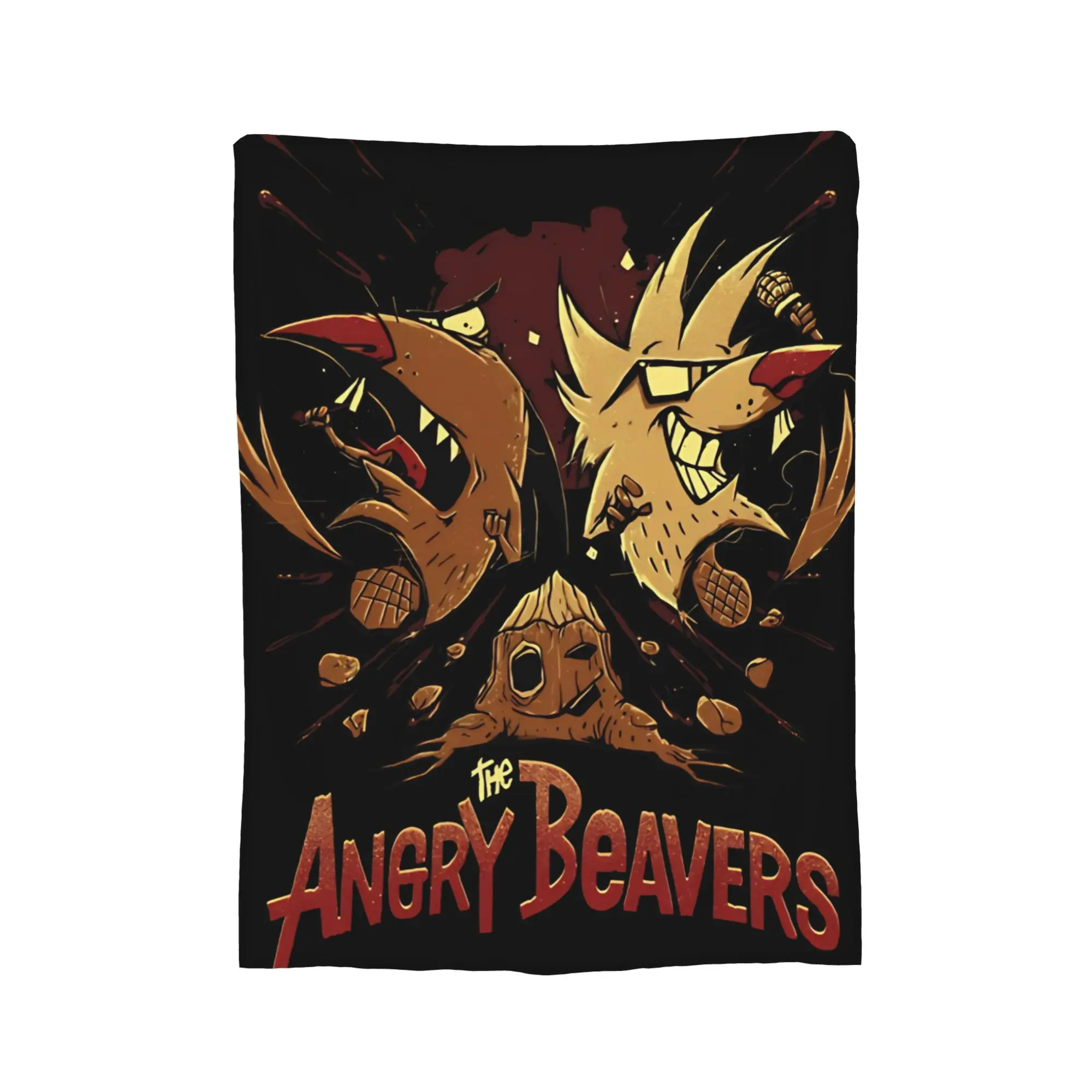 Фото Angry Beavers Daggett & Norbert Feverish: Уютные бархатные пледы, супермягкие покрывала для дома и кровати. №3