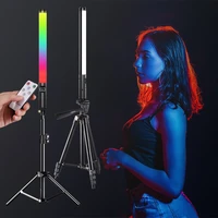 rgb light stick wand with tripod stand party colorful led lamp fill light handheld flash speedlight photography lighting video