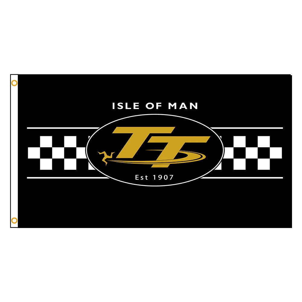 

Xyflag 90x150cm Motorcycle TT Isle of Man Flag Polyester Printed Racing Car Banner For Decoration
