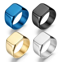 2022 new arrival mens ring mens domineering business ring type glossy square luxury jewelry for men wholesale