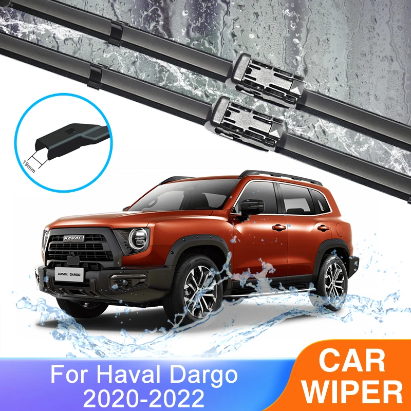 

2x For Haval Dargo 2020 2021 2022 Auto Accessories Windshield Windscreen Windows Wiper Blades Tablet Rubber Cleaning Replacement