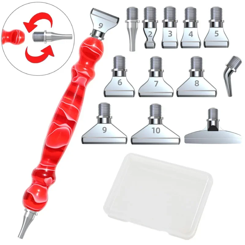 

Алмазная кисть для алмазной живописи, инструмент 5D из смолы, ручка со сменными насадками, аксессуары для алмазной вышивки