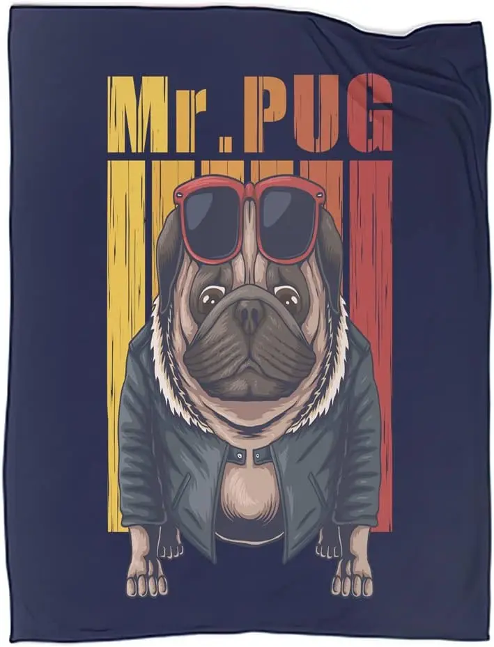 

Dog Blanket French Bulldog Throw Blankets Cute Dog Cozy Blankets for Kids Boy Girl Teenager Animal Soft Blankets Gifts W