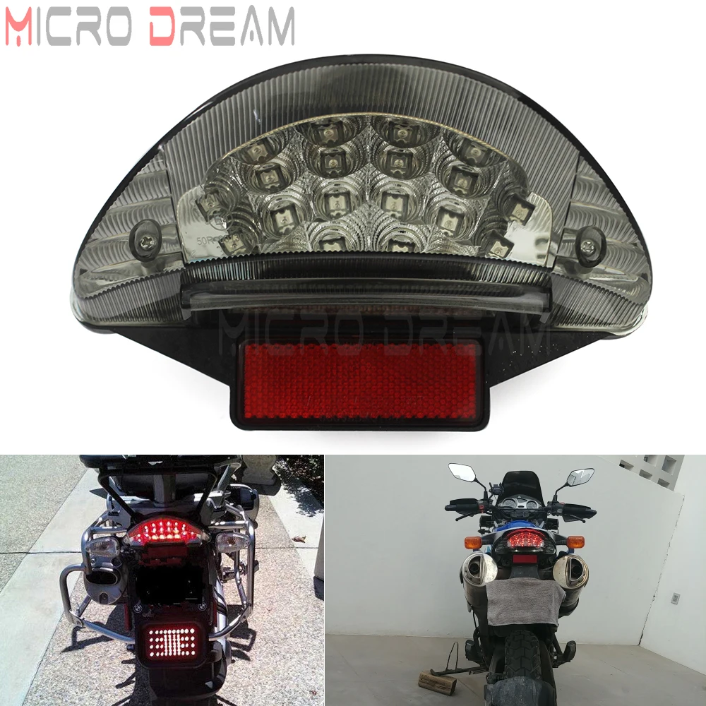 

Red LED License Plate Light Motorcycle Taillights For BMW F650 F650GS F650ST F800S F800ST R1200GS R1200GS Adventure R1200 R