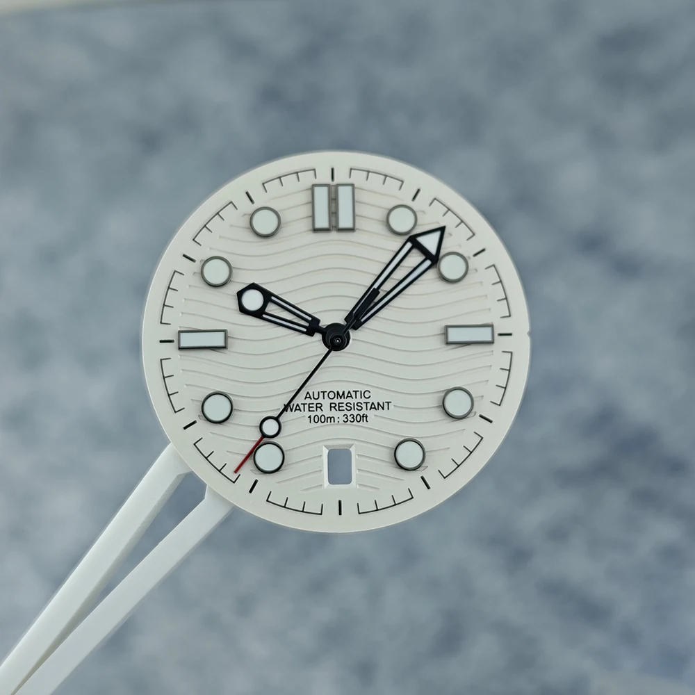 Циферблат часов 31 7 мм циферблат и стрелки nh35 сменный аксессуары для NH35 6