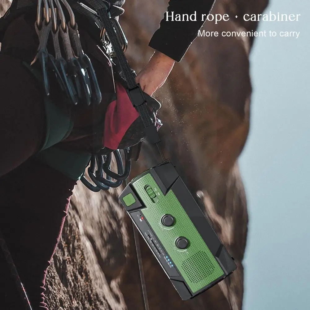 

Multifunctional Solar Power Hand-crank Radio Outdoor Radio Led Emergency Alarm Reading Sos Survival Light Radio Lighting Fm S3s2
