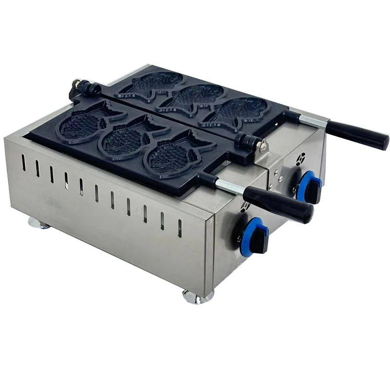 3 шт. вафельница для мороженого с рыбой 1600 Вт газовая электрическая машина тайяки