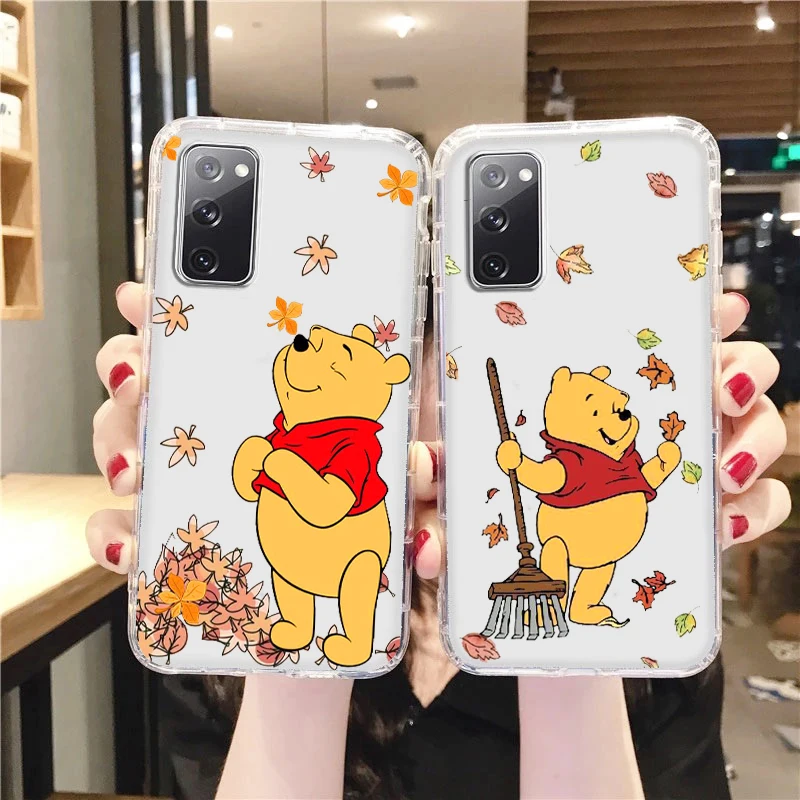 

Disney Winnie Pooh Transparent Phone Case For Samsung A73 A72 A71 A53 A52 A51 A42 A33 A32 A23 A22 A21S A12 A03 5G