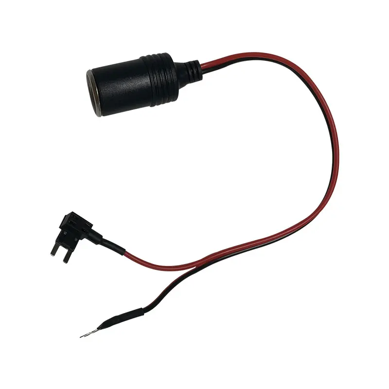 pure copper car cigarette lighter charger cable female socket plug connector adapter cable fuse free global shipping
