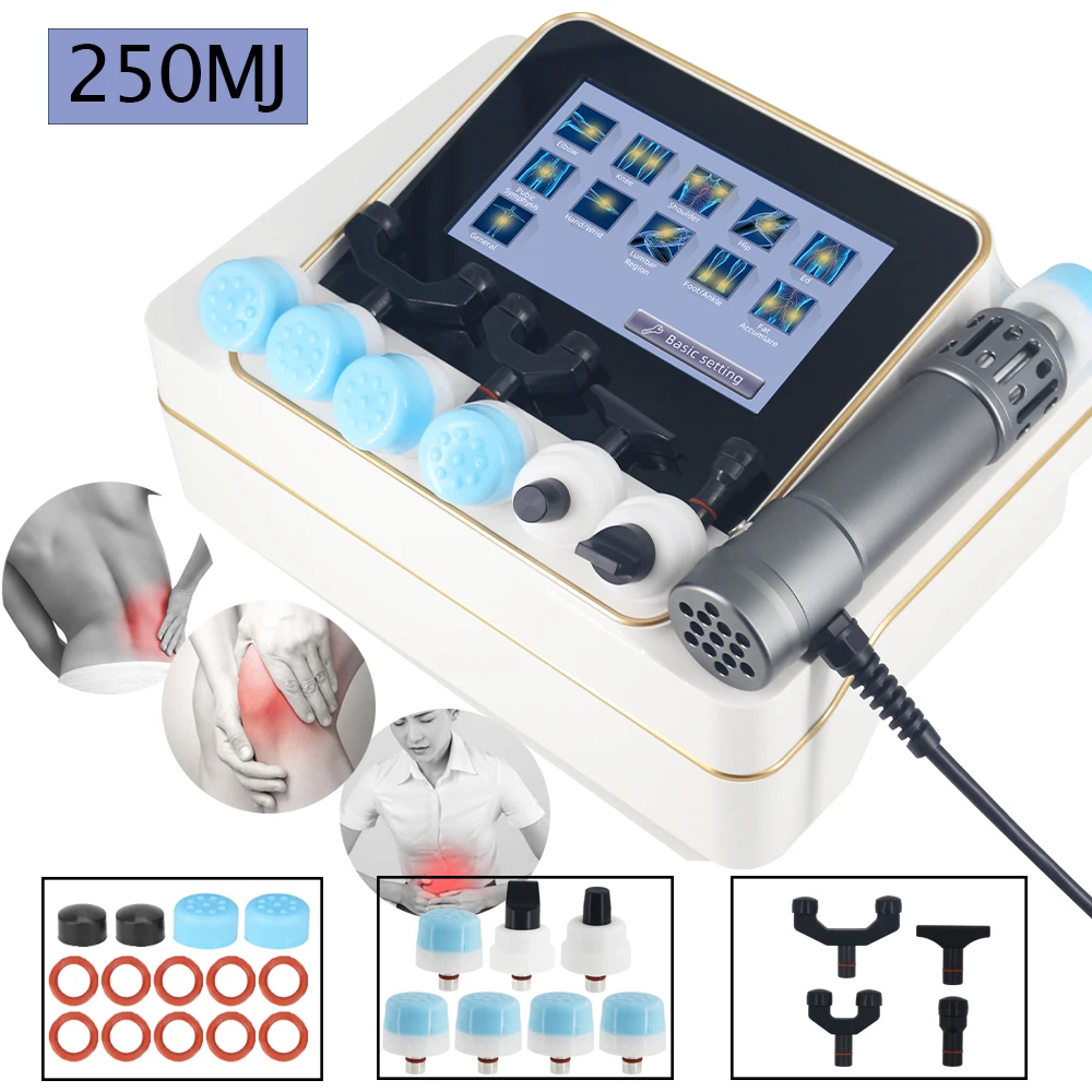 

250mj Shockwave Therapy Machine For Man ED Treatment Plantar Fascitis Relief Pain 2022 New Shock Wave Physiotherapy Tool