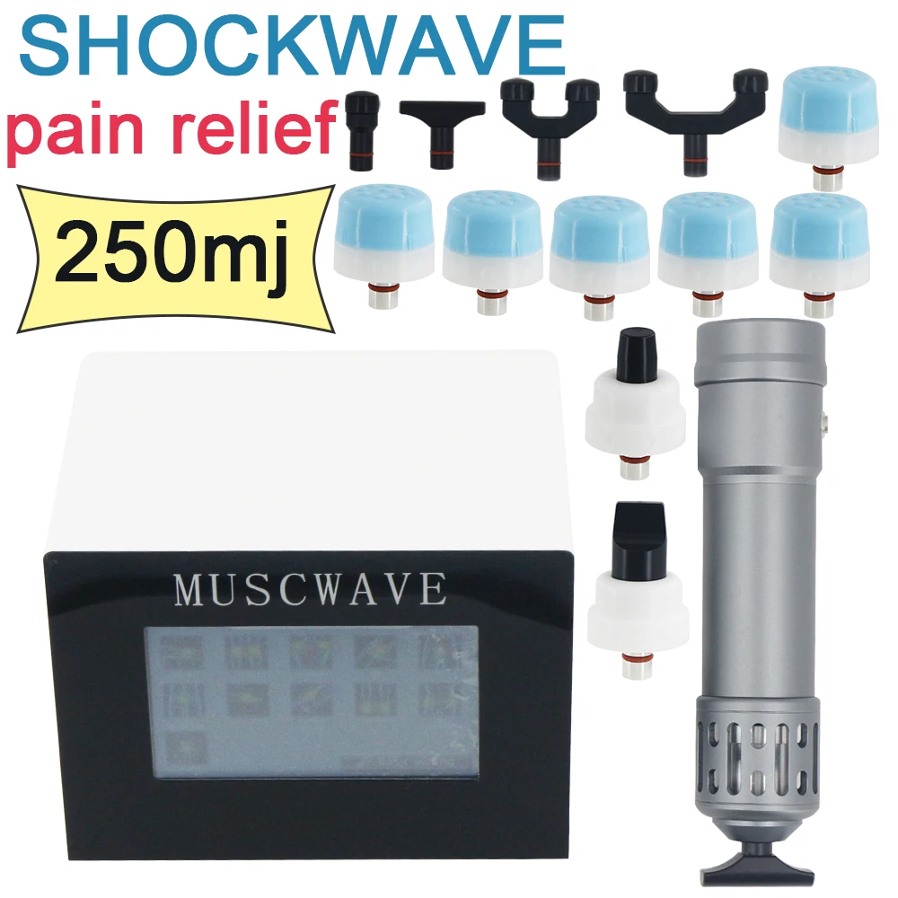 

New Chiropractic Shockwave Therapy Machine For Effective ED Treatment Relief Spine Shoulder Pain 2 in1 Massager MUSCWAVE Tool