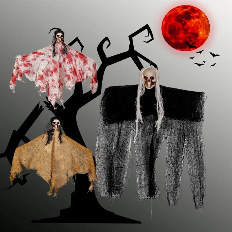 Украшения для Хэллоуина с привидениями маленькие подвесные призраки украшения