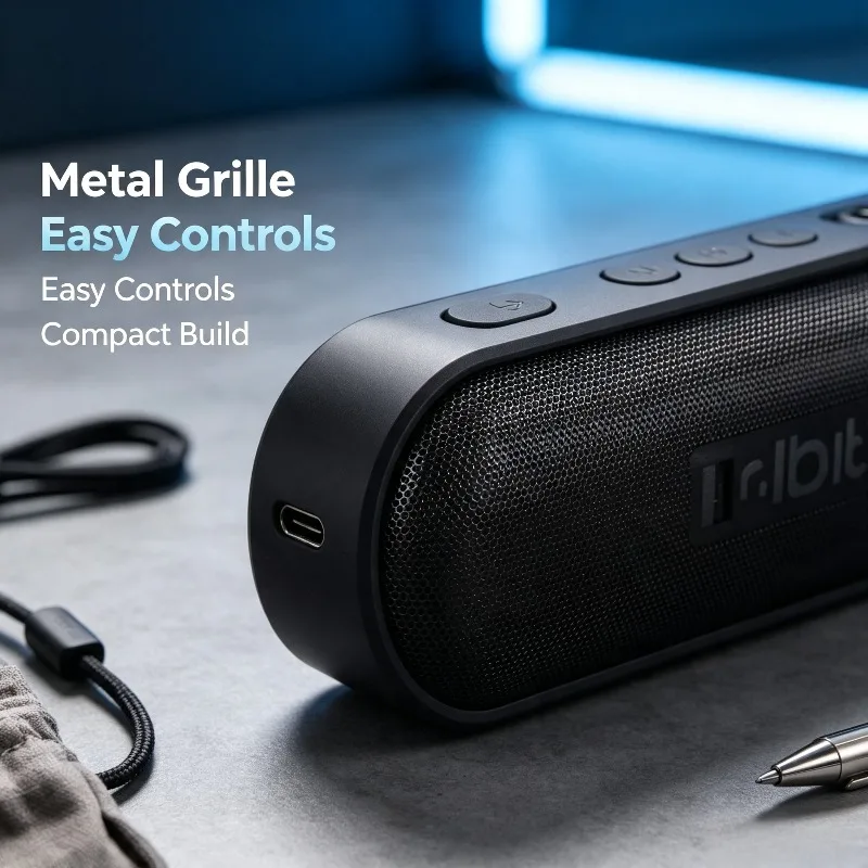 Фото Для портативной Bluetooth-колонки Tribit XSound Go 16W с защитой от воды IPX7, 24-часовым временем работы и поддержкой стереосопряжения TWS. №4