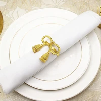 6pcs bowknot napkin rings excellent practical shiny surface for restaurant napkin holders bowknot napkin rings