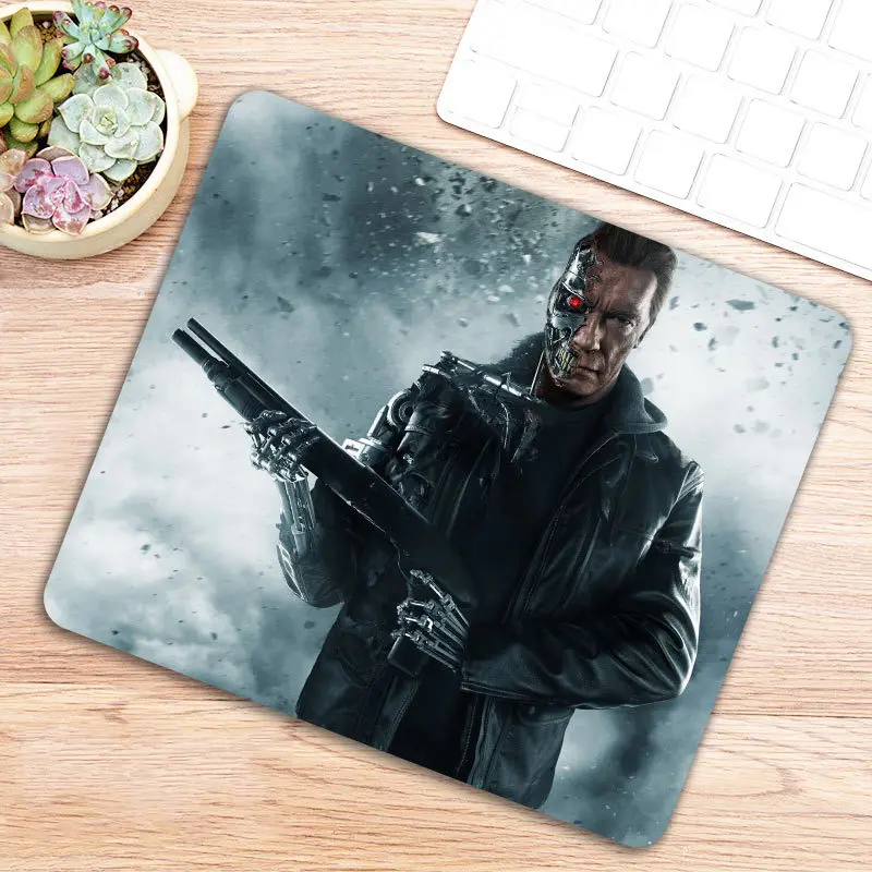 

Terminator Gaming Mause Mouse Pad Rubber Rectangle Game Mousepad Gamer CS Go Computer Laptop Mice Mat