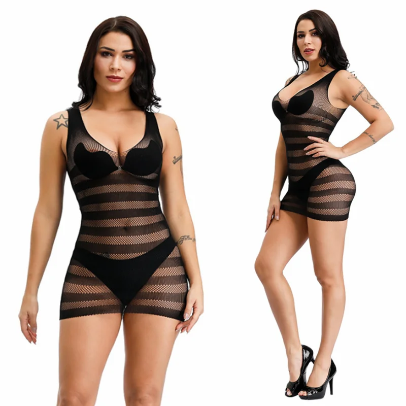 

Облегающее мини-платье без рукавов с круглым вырезом, сексуальное женское черное нижнее белье с открытой спиной, комбинация, сексуальная од...