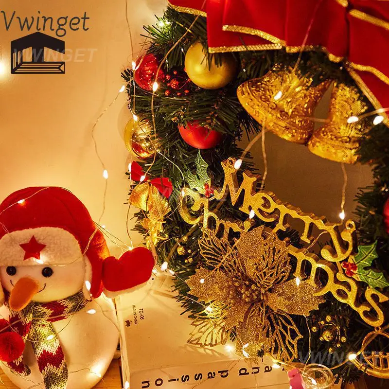 

Светодиодная гирлянда на рождественскую елку, с медной проволокой