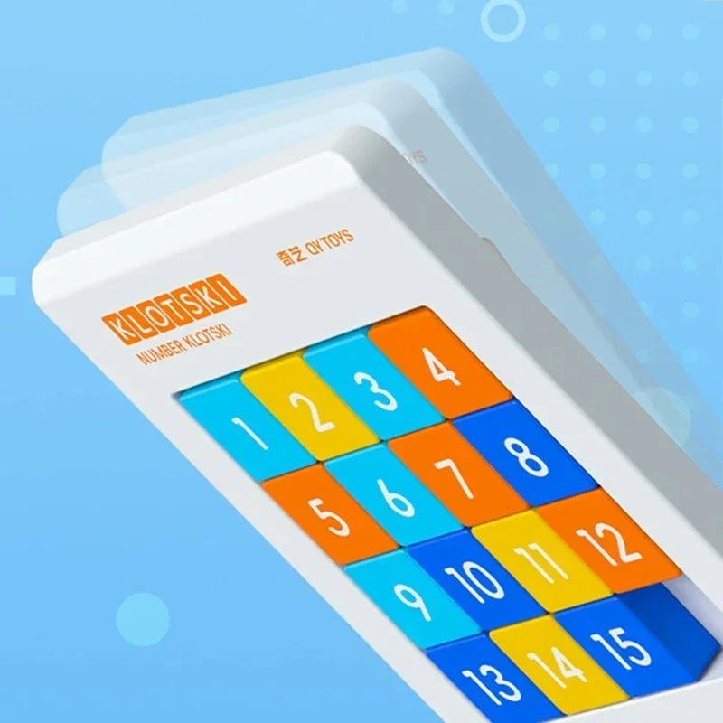 [CubeFun]QiYi номер Klotski 4x4 Макарон Магнитный скользящий пазл детская игра с новыми