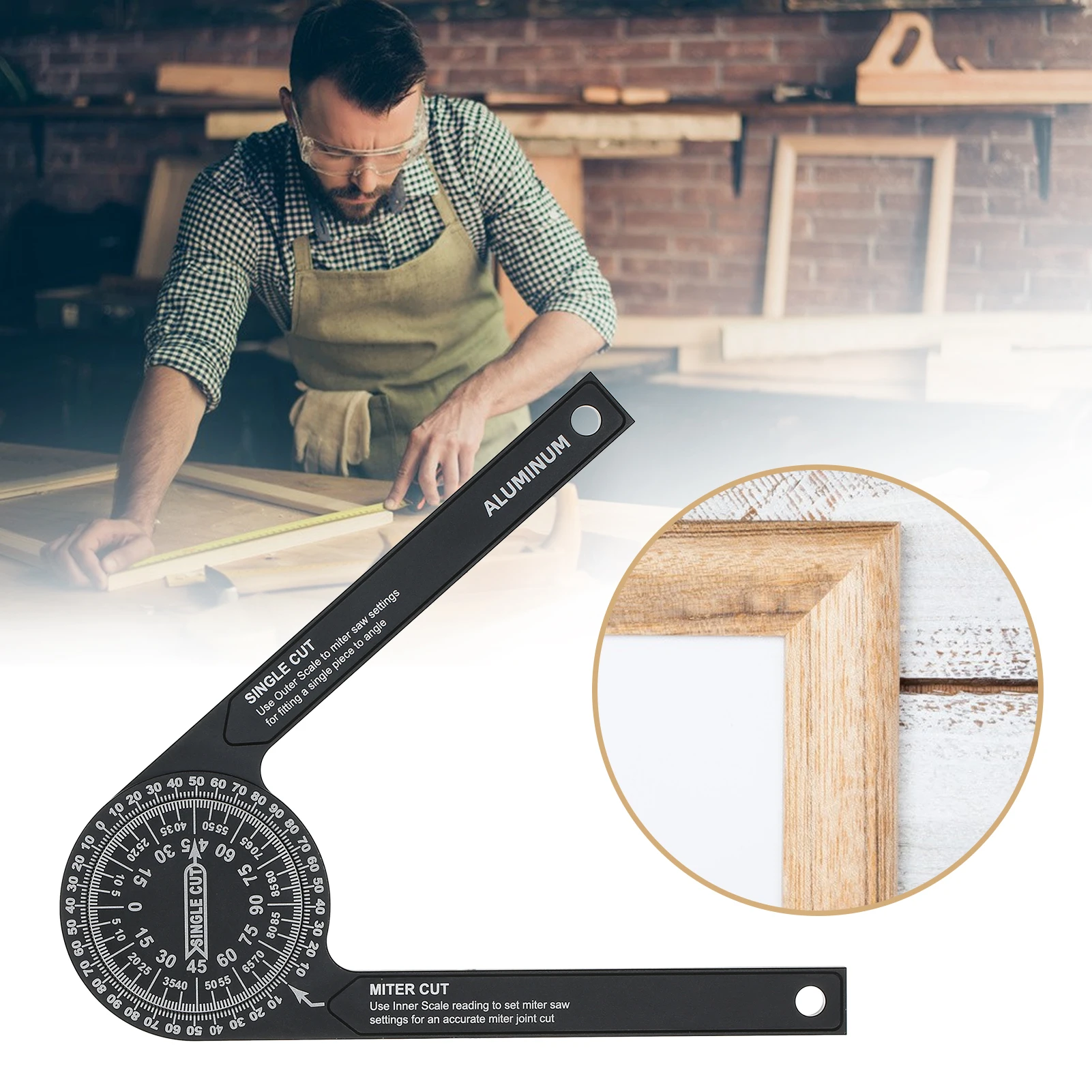

Angle Ruler Caliper Multi-tool Edc Measuring Instruments Carpentry Construction Miter Saw Woodworking Tools