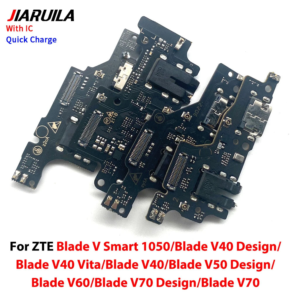 Фото Плата USB-порта для зарядки с гибким разъемом и модулем микрофона для ZTE Blade V Smart V40 V50 V60 V70 V2020 Design Vita №4