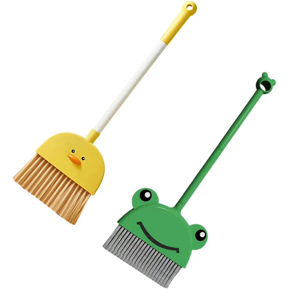 

Kids Broom Cute Broom Cartoon Mini Broom Little Housekeeping Helper Cleaning Tool Pretend Play Small Broom Household Cleaning
