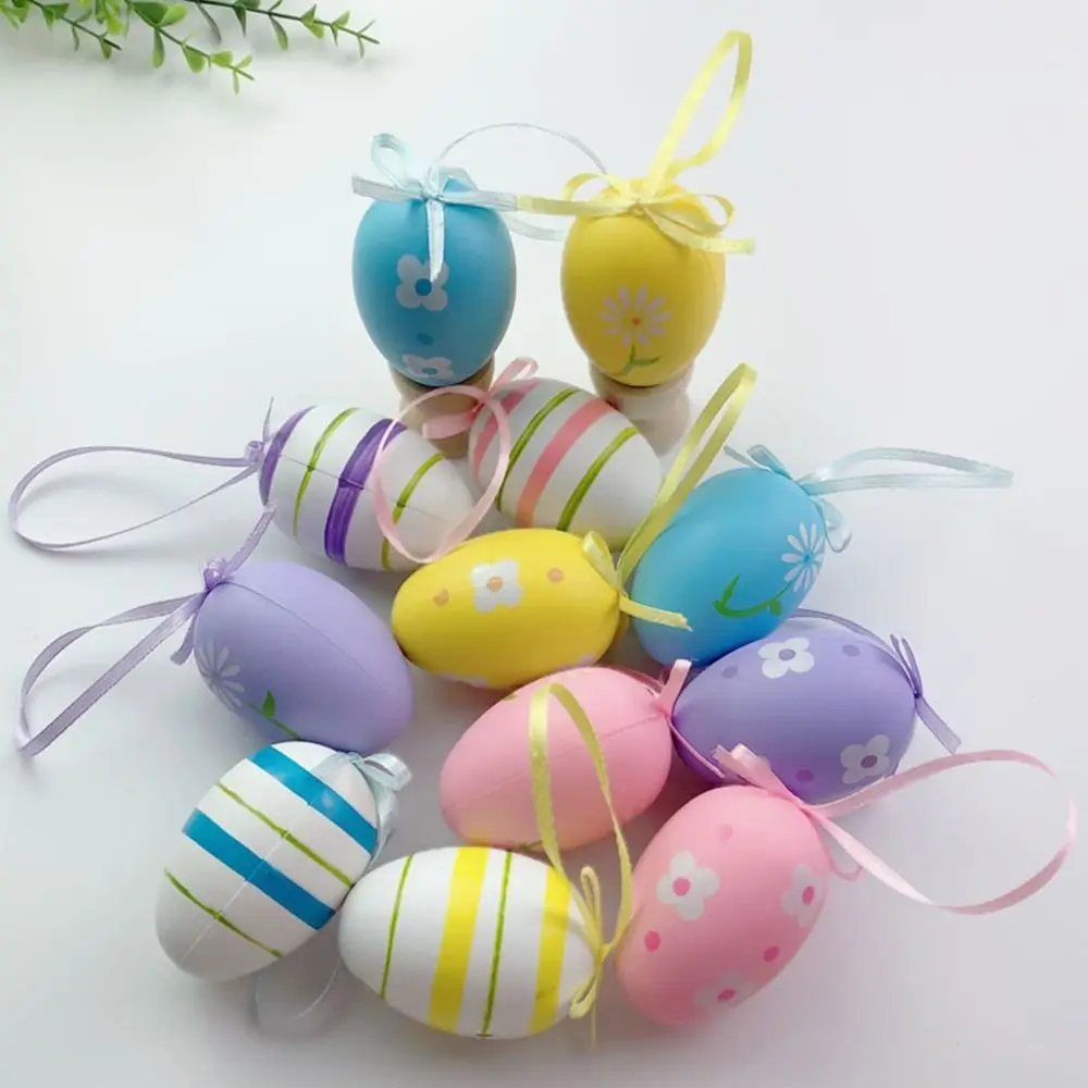 

Пластиковые пасхальные яйца, 12 шт., украшения для счастливой Пасхи, окрашенные птицы, искусственные игрушки, подарок для детей, подарки, домашний декор, пасхвечерние