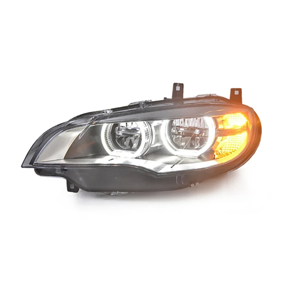 2 шт. подходят для фар BMW X6 2008-2013 E71 автомобильные DRL светодиодные фары проектор