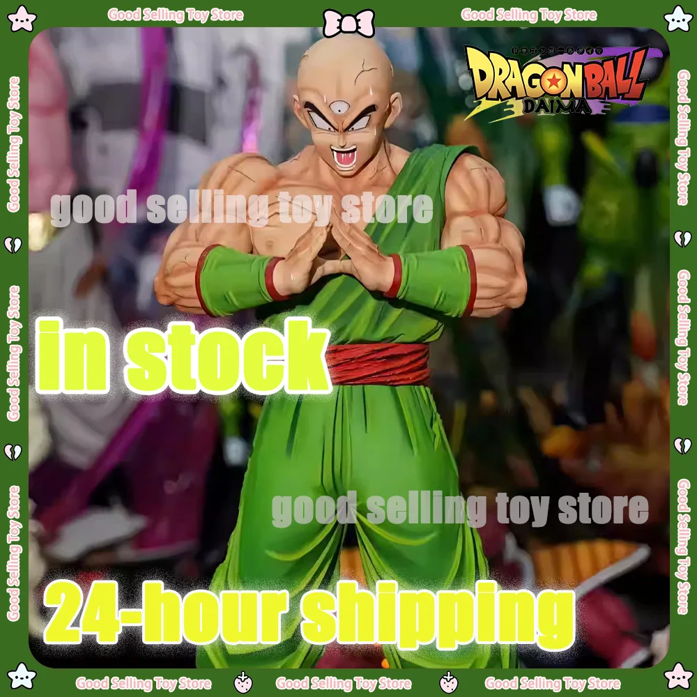 Фото Новый 34 см Dragon Ball аниме фигурка Tien Shinhan фигурки Tien Shinhan ПВХ статуя Коллекционная модель украшения рождественские подарки игрушки №1