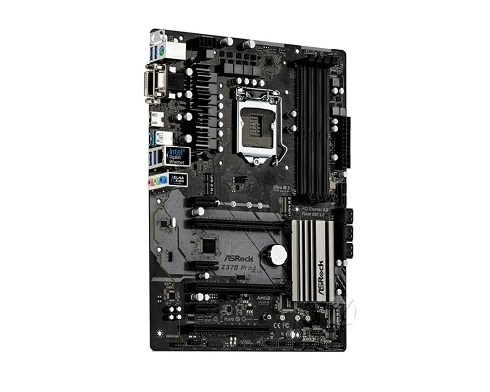 

Материнская плата ASRock Z370 Pro4 материнская плата по стандарту ATX LGA 1151 Intel Z370 DDR4 64 Гб PCI-E 3,0 SATA 3,0 десктопная материнская плата Z370 Pro 4