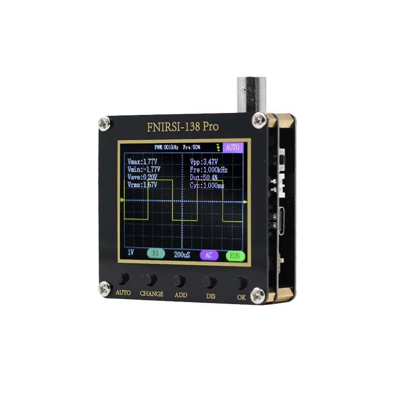 

FNIRSI-138PRO Mini Digital Oscillograph Auto 0-80KHZ USB charging
