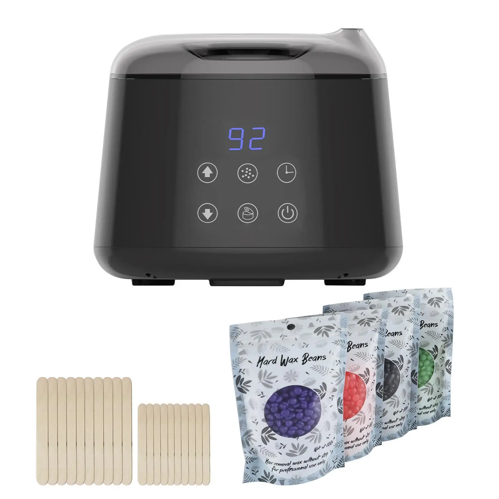 

Hair Removal Wax-melt Warmer Heater Machine Set Paraffin Wax Beans Depilatory Non Strip Depilatory Hot Film Hard Waxing Pellet