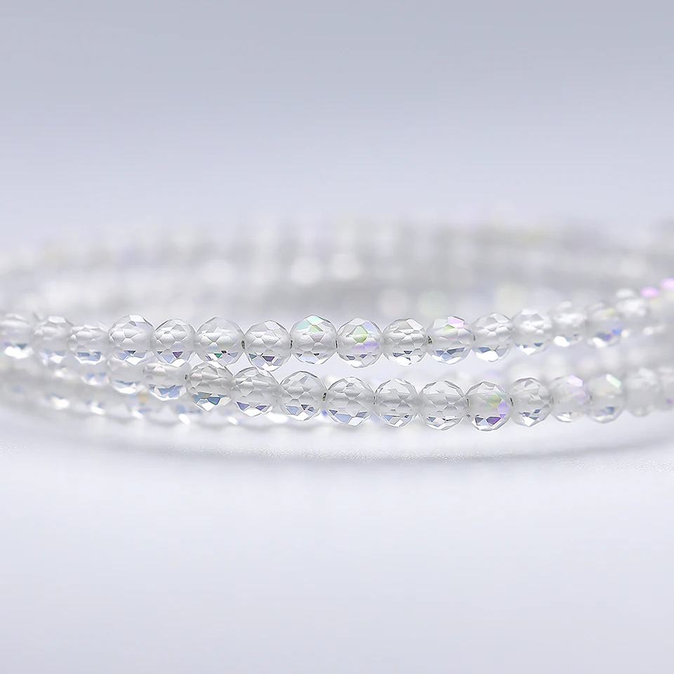 Ожерелье для женщин серебро 925 дюйма Φ 2 мм натуральный камень аметист бесплатная