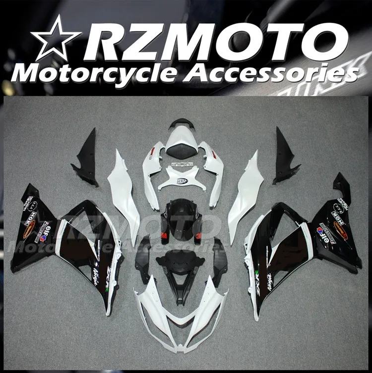 

Новый комплект обтекателей из АБС-пластика подходит для Kawasaki Ninja ZX-6R 636 599 2013 2014 2015 2016 2017 2018 13 14 15 16 17 18 черный и белый