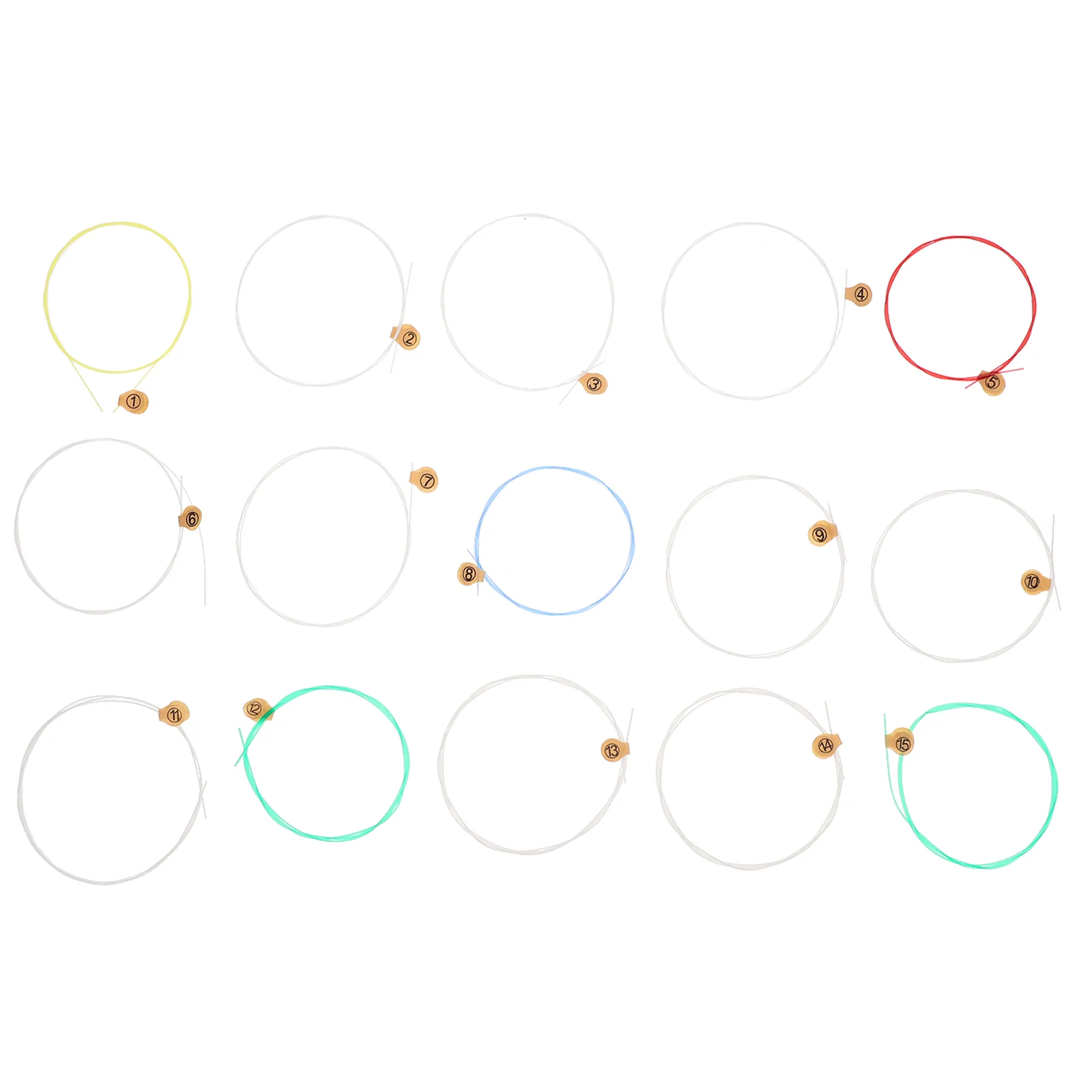 

15pcs Harp String Lyre Harp Strings Instrument Strings Musical Instrument Accessories