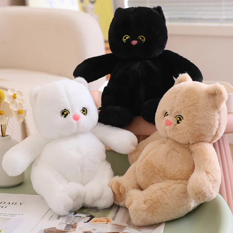 

28cm Cartoon Round Fatty Cat Plush Toy Kawaii Stuffed Animals Kittey Plushies Doll Anime Soft Kids BabyToys for Girls Boys Gifts