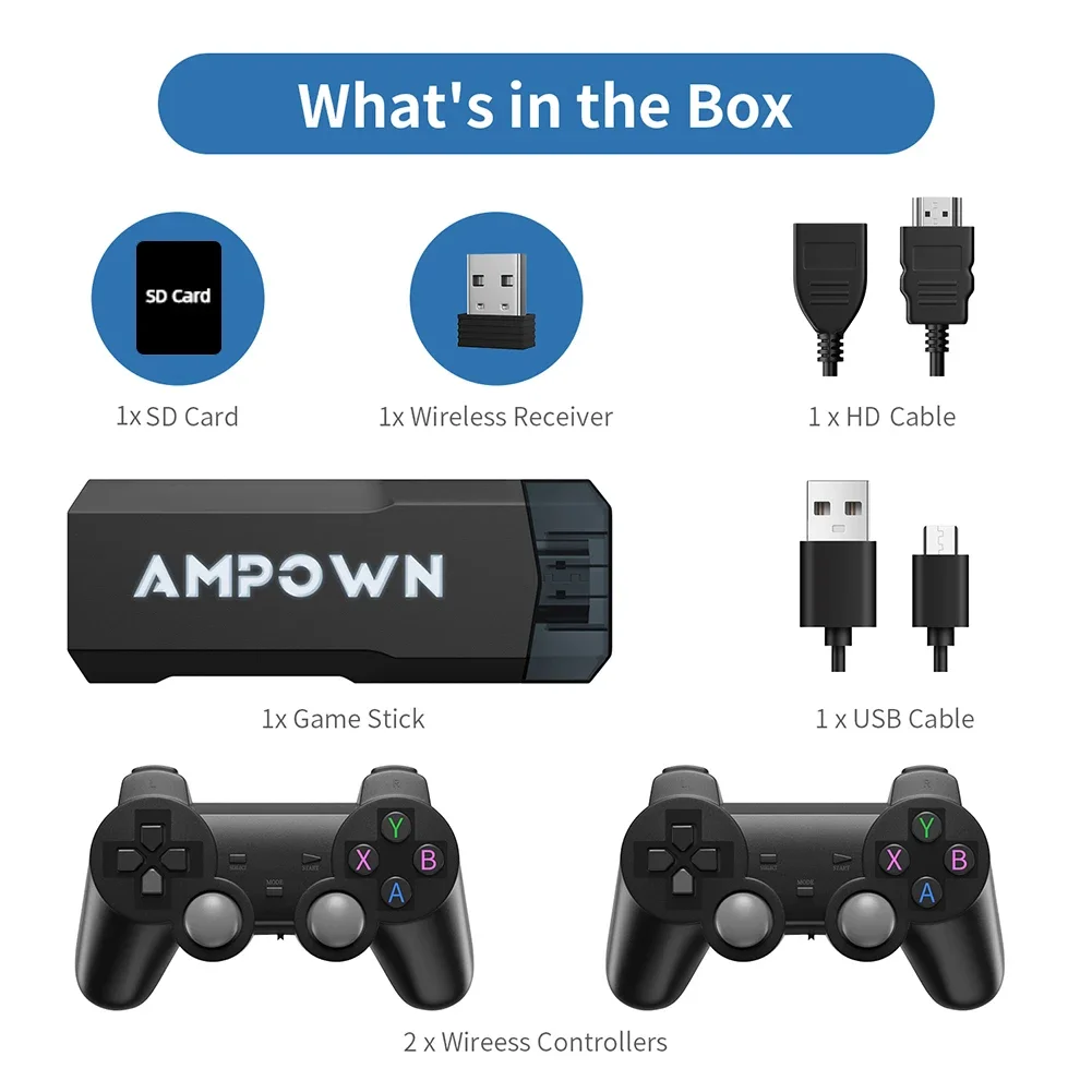 Игровая консоль GD20 2 4 ГГц 905 м Emuelec 3 70000 +