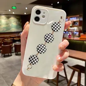 Houndstooth Design Phone Case Drop Hanging Chain Gift for Women Fashion Phone Fall Prevention Chain Phone Loss Prevention Strap