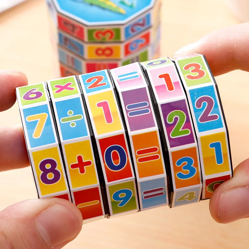 Детская игрушка Монтессори математические цифры волшебный куб