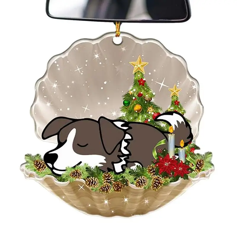 

Автомобильные подвесные аксессуары, долговечные подвесные рождественские украшения в виде собаки для двери, автомобиля, спальни