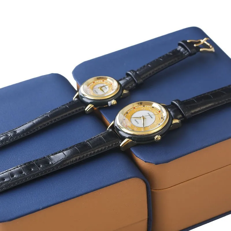 Hetian Jade Dark Twelve12Zodiac Японский механизм Часы для пар Jindian Live Event Дренажные подарки