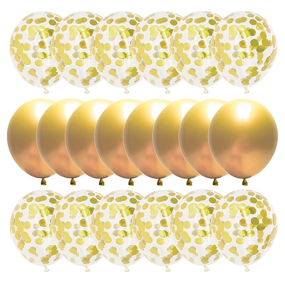 20 шт. золотые украшения на день рождения юбилей шарики для детского праздника
