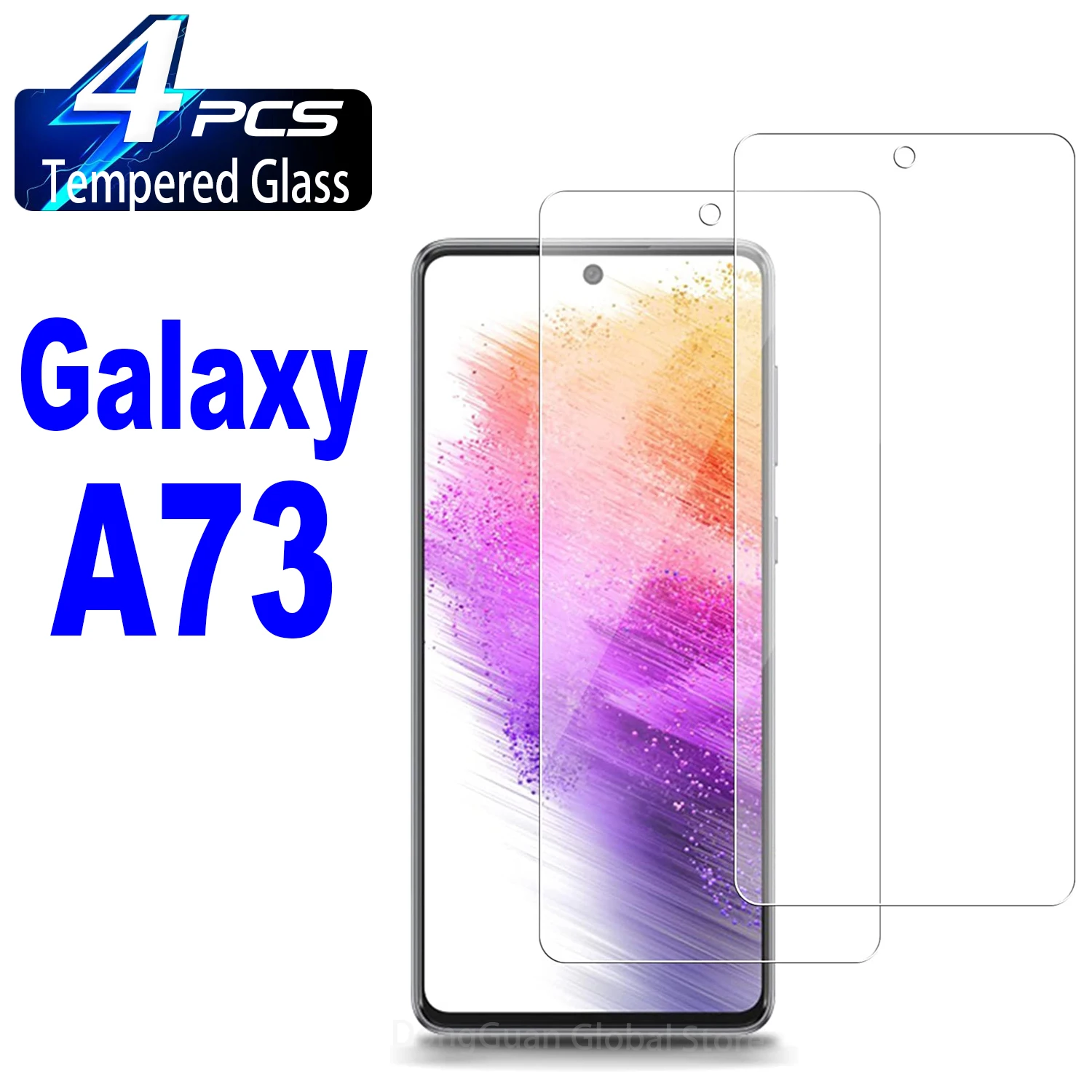 

2/4Pcs High Auminum Ballistic Tempered Glass For Samsung Galaxy A73 A72 A71 Screen Protector Glass Film