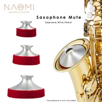 naomi premium silencer soprano tenor alto saxophone mute light weight aluminum mute silencer metal dampener practice tools