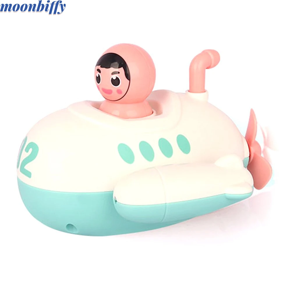 

Infant Bath Toys Clockwork Spray Water Floating Rotation Submarine Toy Shower Game For Children Kid Swimming baby submarine toy