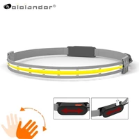 new cob led soft light headlight usb rechargeable headlamp built in battery camping lamp night fishing nights run cycling work