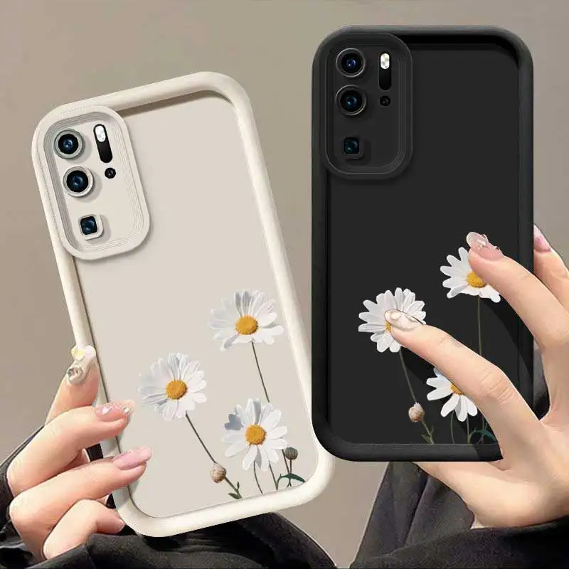 Фото Модный гибкий чехол Daisy Bloom для Huawei P30 Pro с ударопрочными функциями, подходит для P 60, 40, 30, 70 20, 50 Pro lite №4