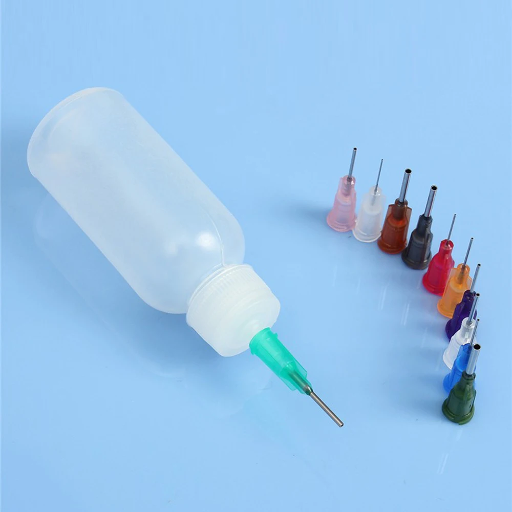 Пустой полиэтиленовый дозатор с 11 иглами аппликатор промышленного клея для геля